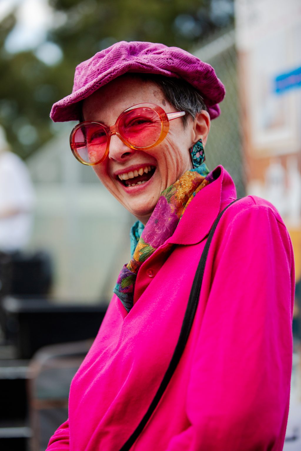 Photo of Volunteer Gerri Savage at Hear Footscray 2019. Photography by Gianna Rizzo.